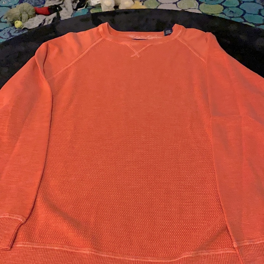 Tommy Bahama waffle sweater coral color
